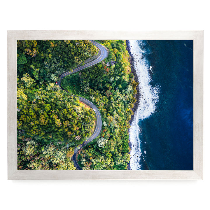 Road to Hana II, Maui, Hawaii print in a silver frame without mat