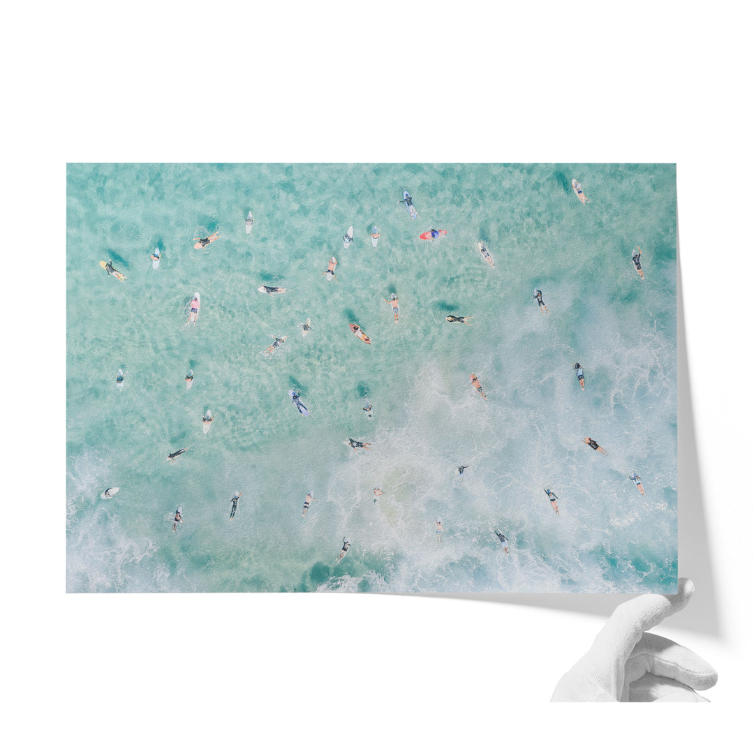 Bondi Beach surfers fine art print on matte photo paper