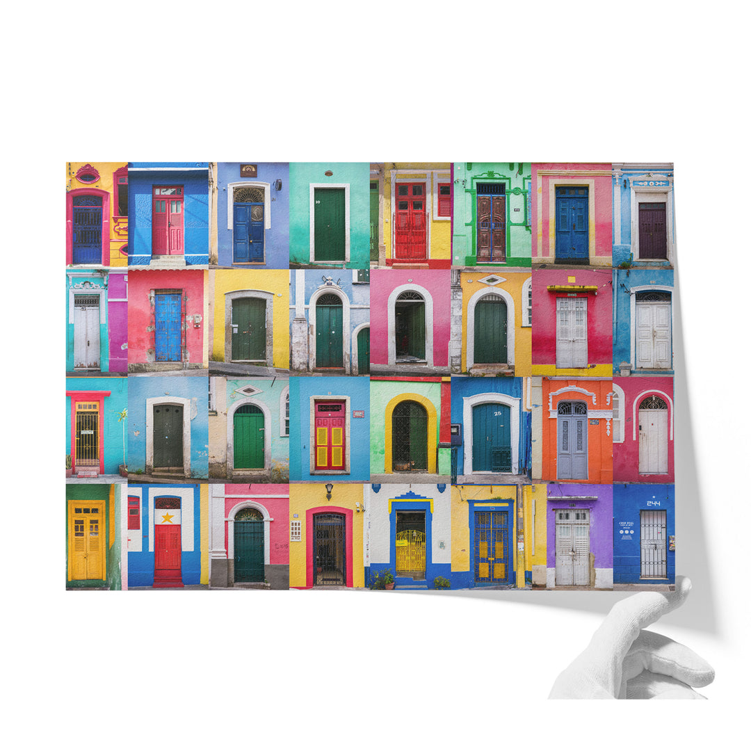 Colorful Doors of Brazil II unframed print on matte fine art paper