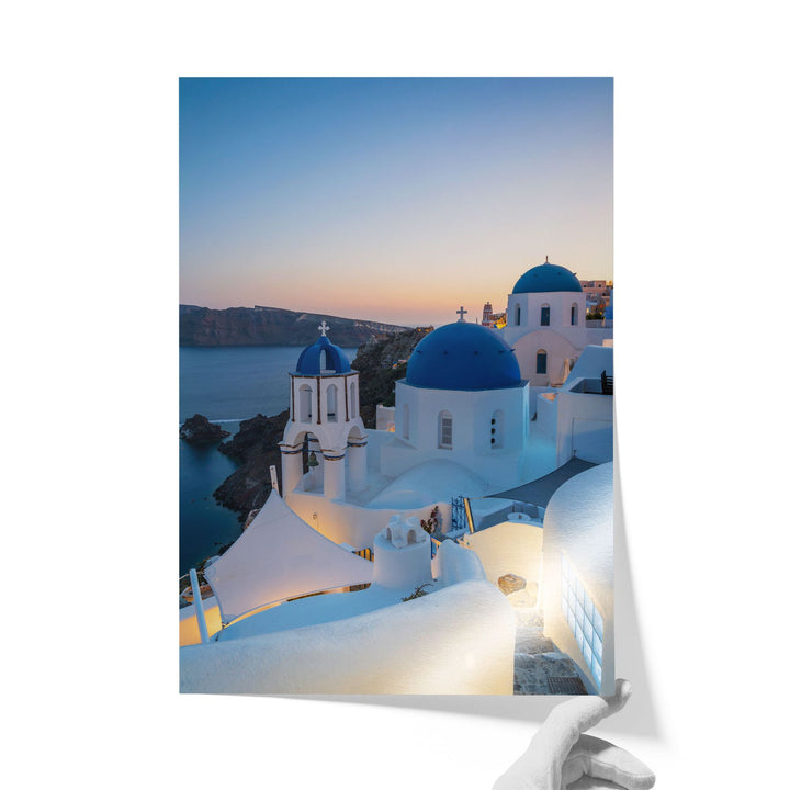 Iconic Santorini III, Oia, Greece unframed print on lustre photo paper