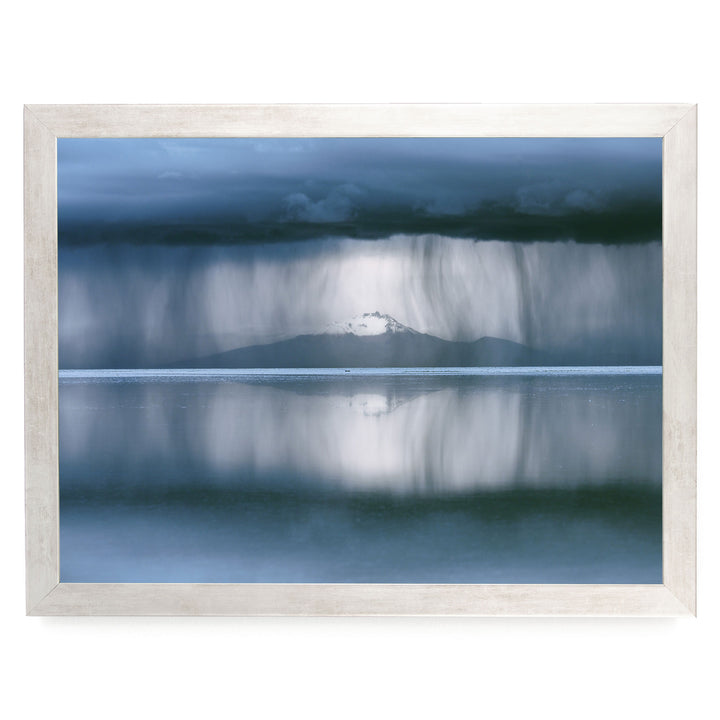 Storm over Salar de Uyuni II, Bolivia print in a silver frame without mat