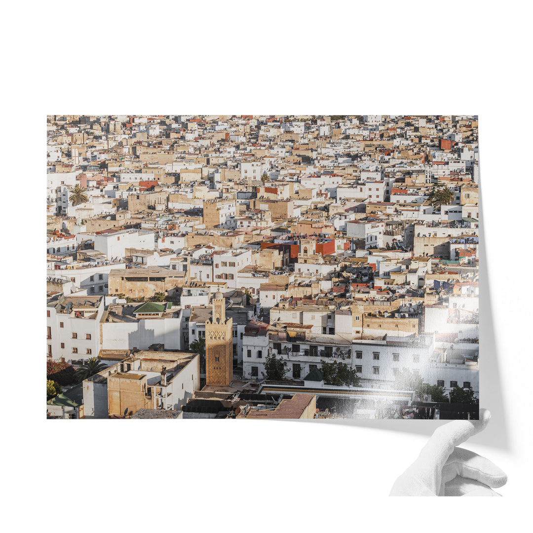 Medina of Rabat from Above, Morocco unframed print on lustre photo paper