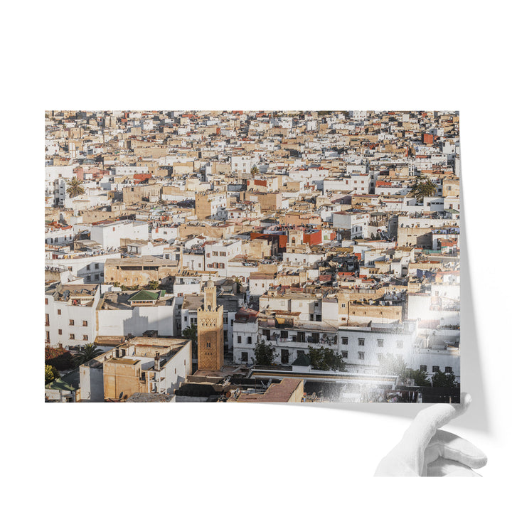 Medina of Rabat from Above, Morocco unframed print on lustre photo paper