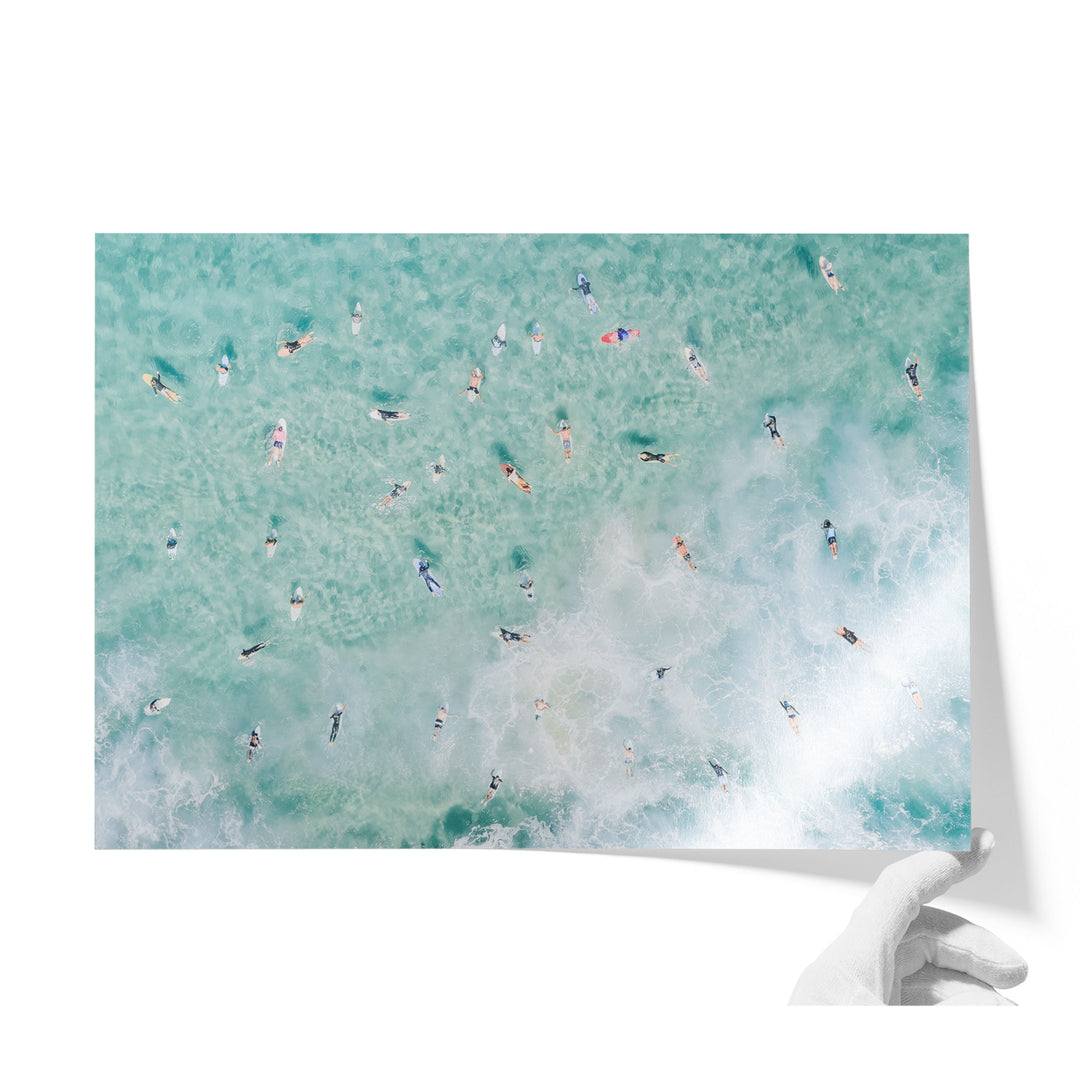 Bondi Beach surfers fine art print on lustre photo paper
