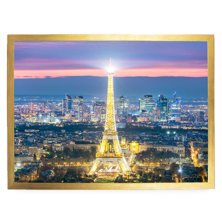 Night in Paris I, France – fine art print in a gold frame, no mat