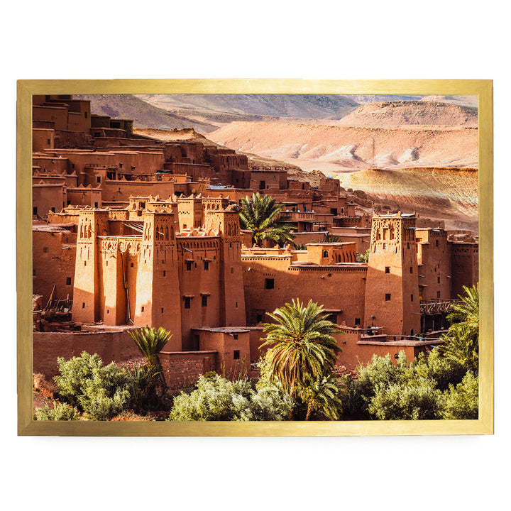 Ait Benhaddou, Morocco – fine art print in a gold frame, no mat
