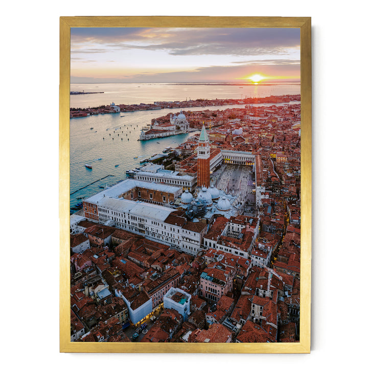 La Serenissima II, Venice, Italy – fine art print in a gold frame, no mat