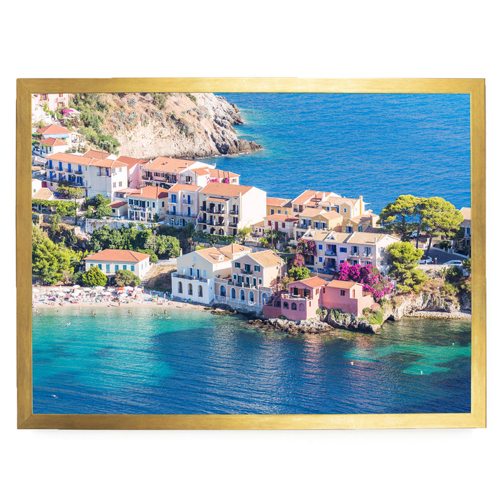 Assos, Kefalonia, Greece – fine art print in a gold frame, no mat