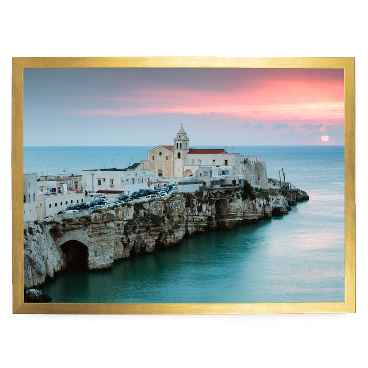 Vieste, Puglia II, Italy – fine art print in a gold frame, no mat