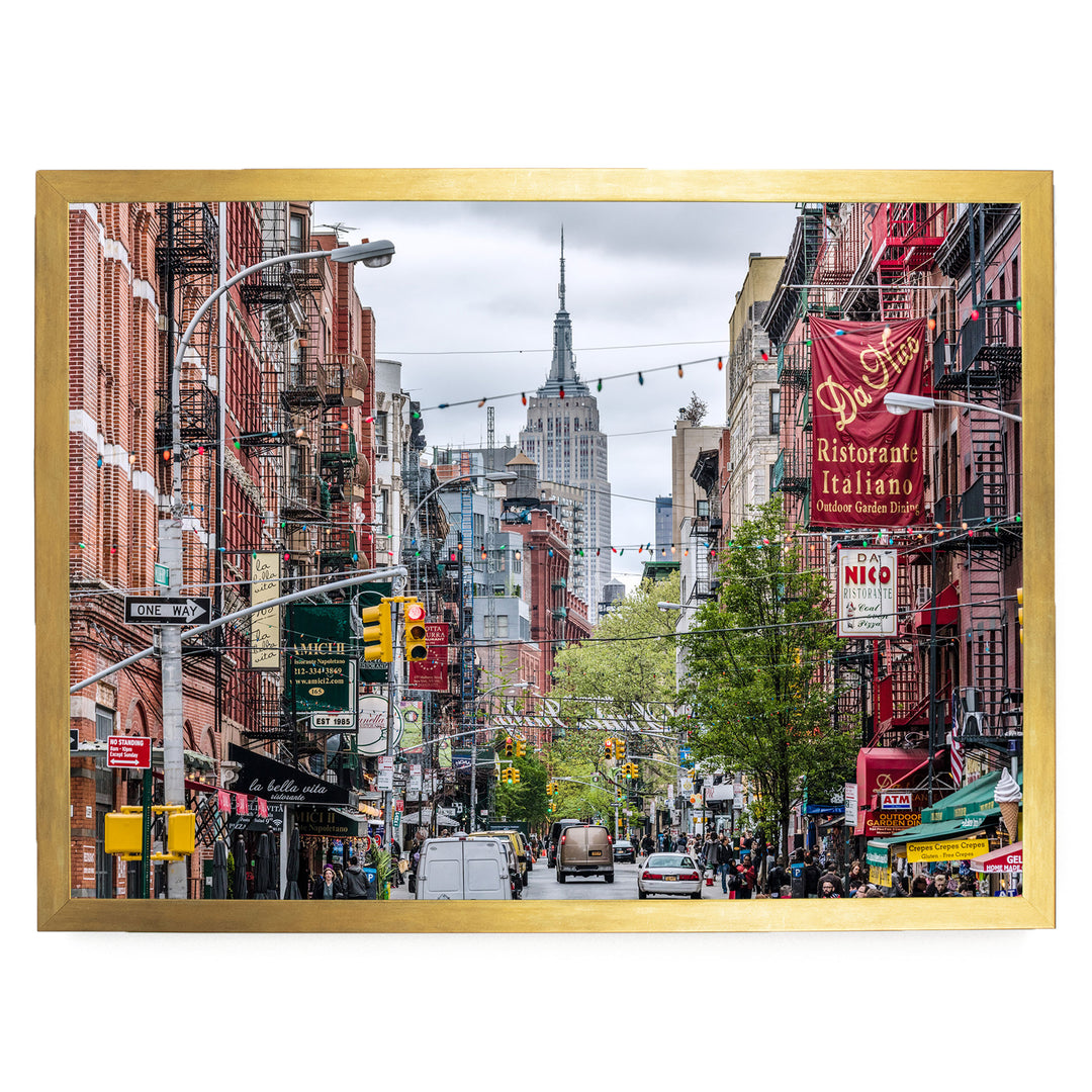 Little Italy, New York City – fine art print in a gold frame, no mat