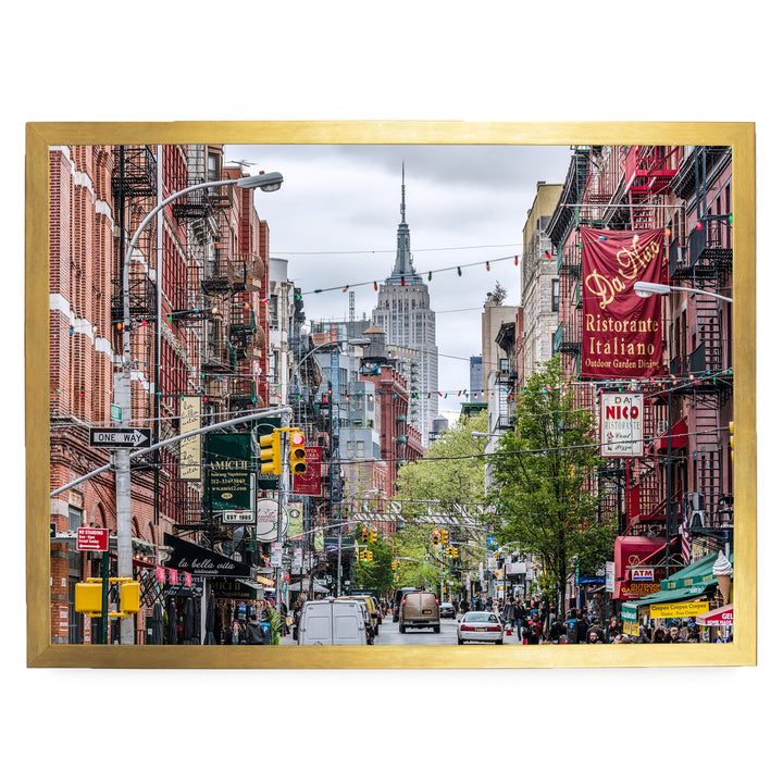 Little Italy, New York City – fine art print in a gold frame, no mat