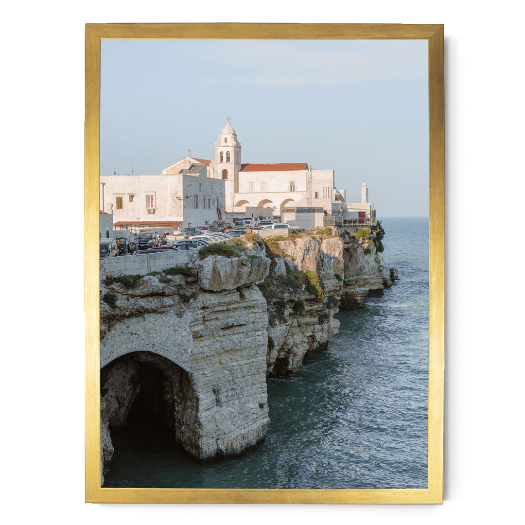 Vieste, Puglia I, Italy – fine art print in a gold frame, no mat