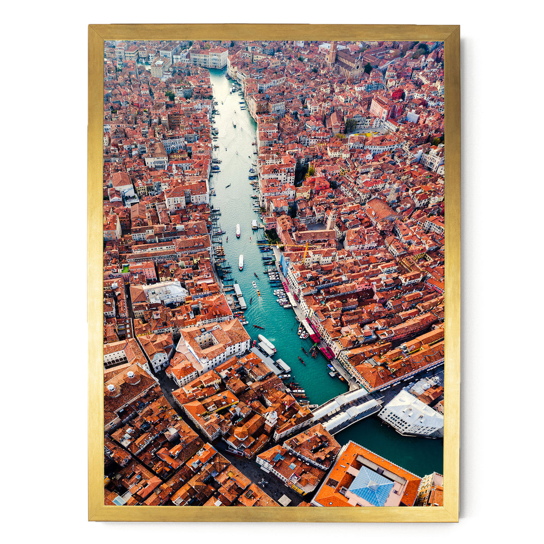 Grand Canal, Venice, Italy – fine art print in a gold frame, no mat