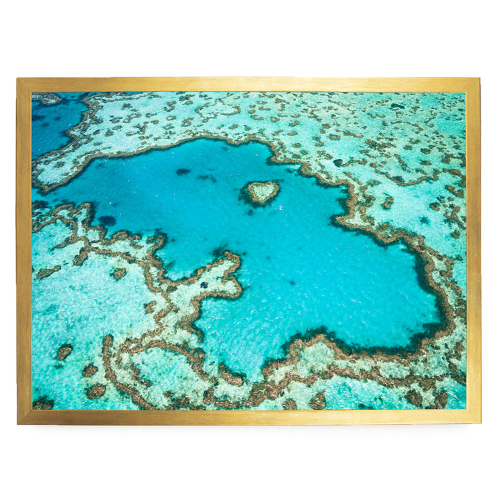 Great Barrier Reef, Queensland, Australia – fine art print in a gold frame, no mat