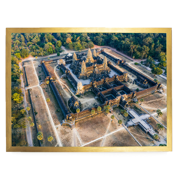 Angkor Wat, Siem Reap, Cambodia – fine art print in a gold frame, no mat