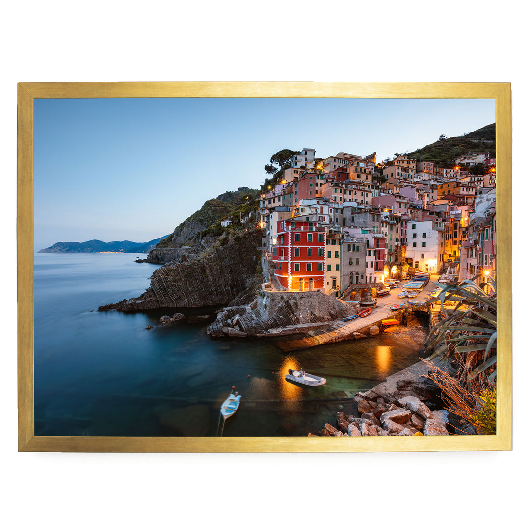 Riomaggiore, Cinque Terre, Italy – fine art print in a gold frame, no mat