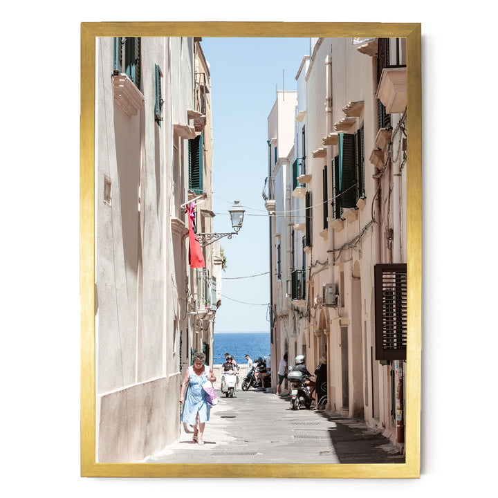 Gallipoli, Puglia, Italy – fine art print in a gold frame, no mat