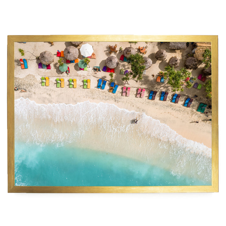 Tropical Escape, Maldives – fine art print in a gold frame, no mat