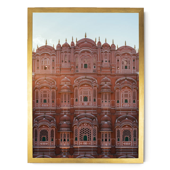 Palace of the Winds, Jaipur, India – fine art print in a gold frame, no mat
