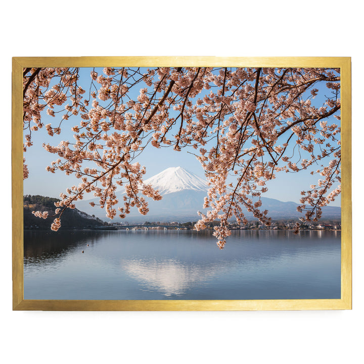Fuji Five Lakes II, Japan – fine art print in a gold frame, no mat