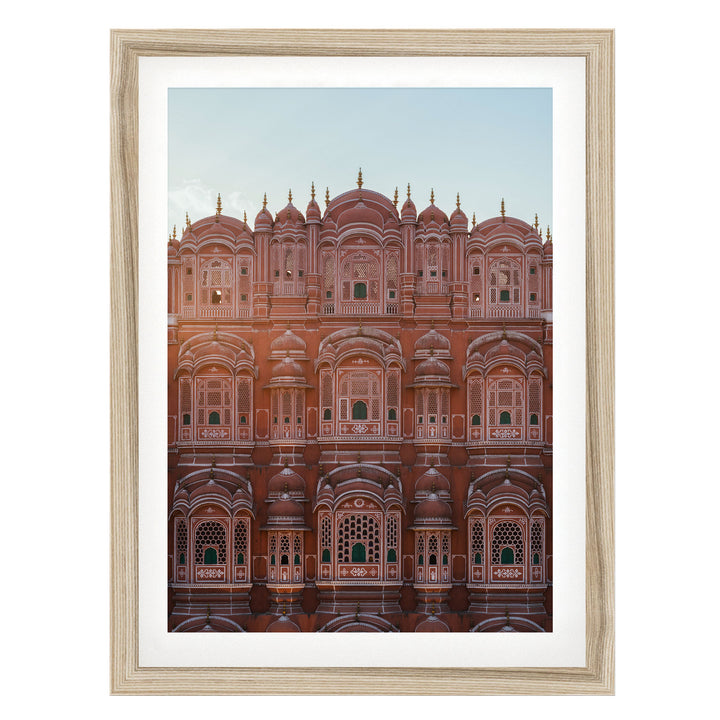 Palace of the Winds, Jaipur, India – fine art print in a natural frame with white mat