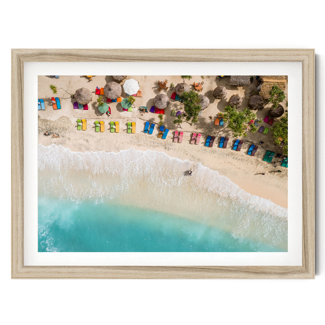 Tropical Escape, Maldives – fine art print in a natural frame with white mat