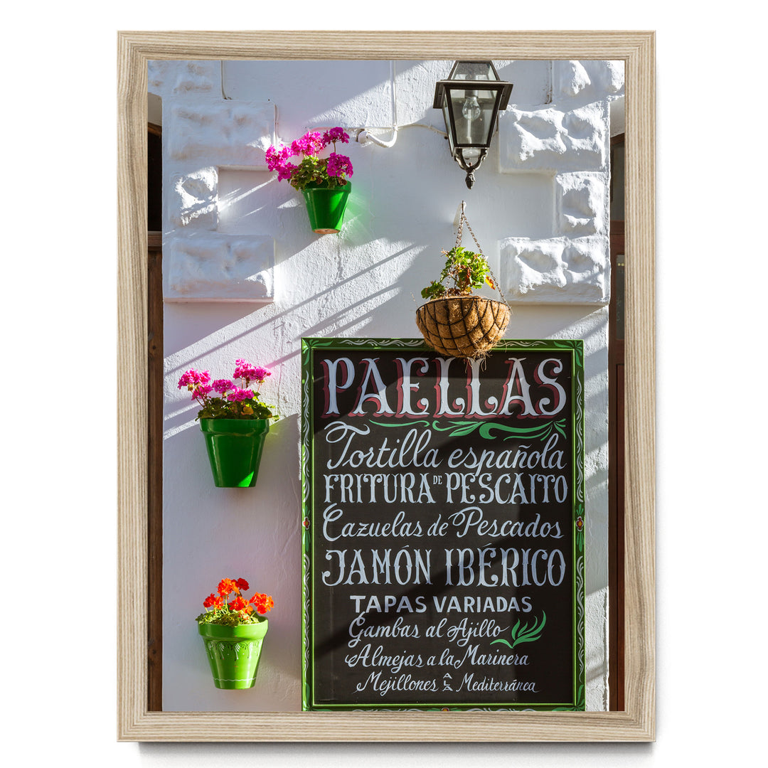In the Streets of Andalusia III, Spain – fine art print in a natural frame, no mat