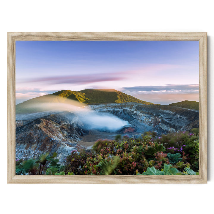 Poás Volcano, Costa Rica – fine art print in a natural frame, no mat
