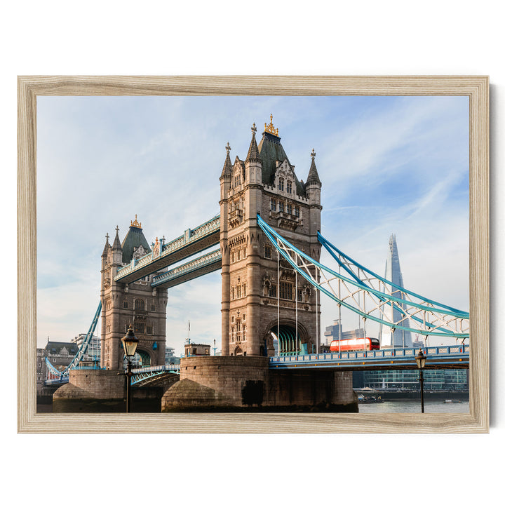 London Icons, England – fine art print in a natural frame, no mat