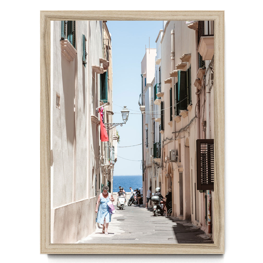Gallipoli, Puglia, Italy – fine art print in a natural frame, no mat