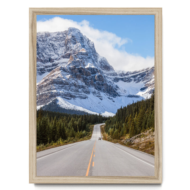 Icefields Parkway, Alberta, Canada – fine art print in a natural frame, no mat