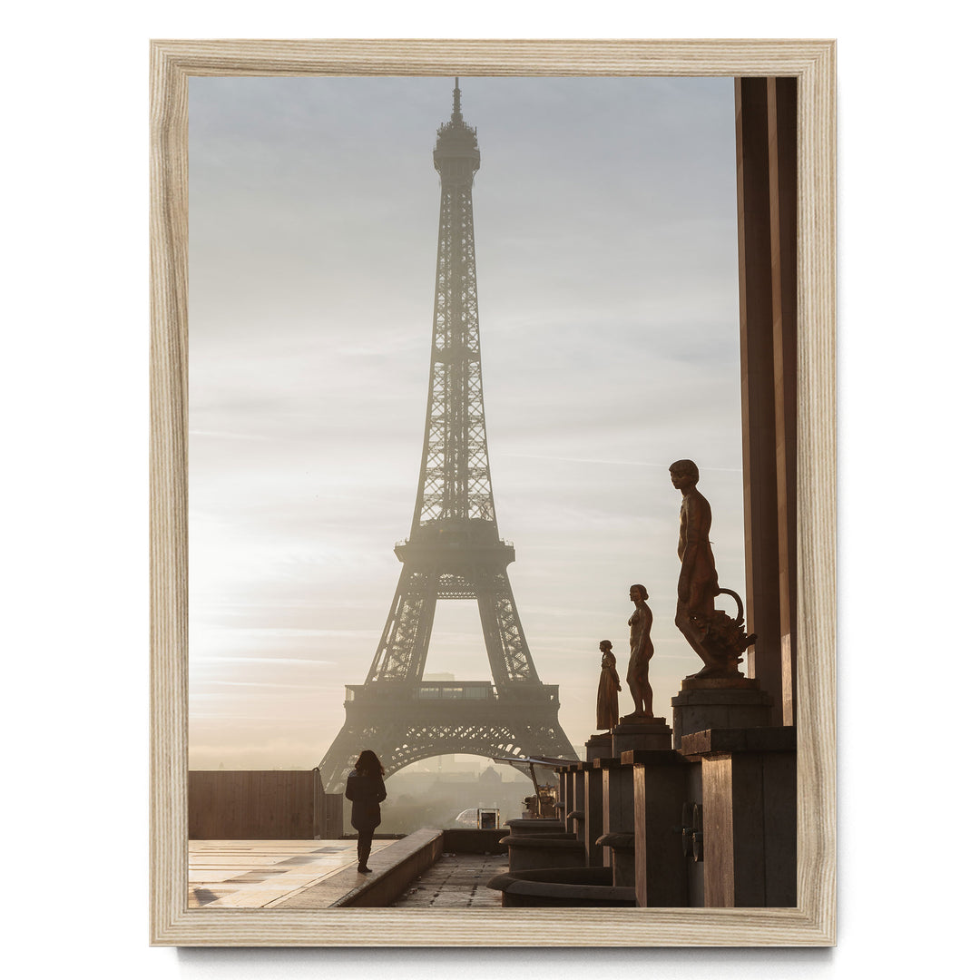 Trocadéro, Paris, France – fine art print in a natural frame, no mat