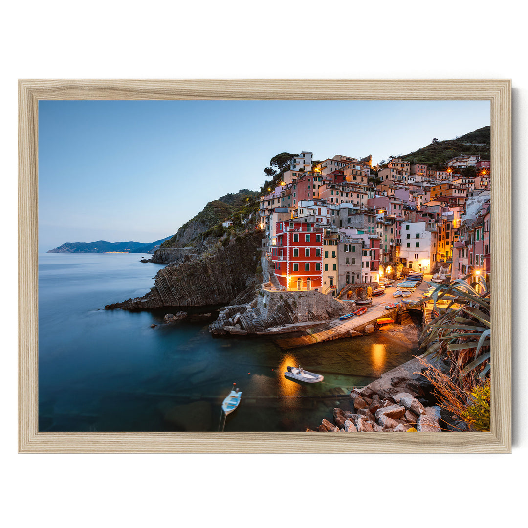 Riomaggiore, Cinque Terre, Italy – fine art print in a natural frame, no mat