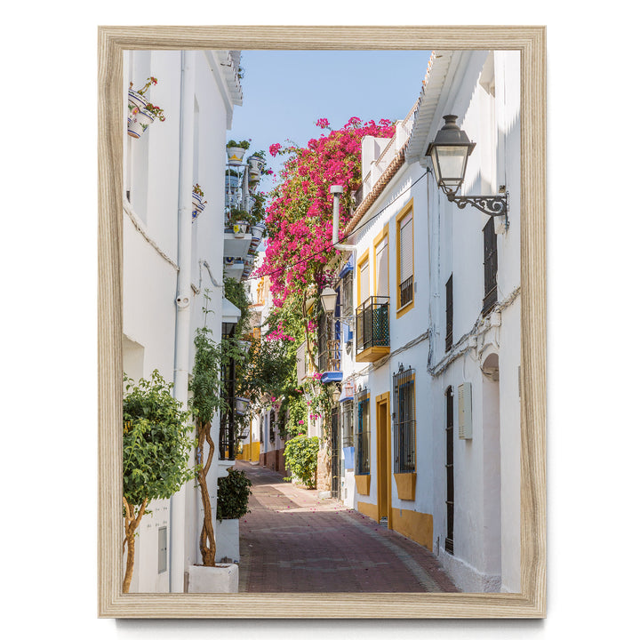 Summer Memories, Marbella, Spain – fine art print in a natural frame, no mat