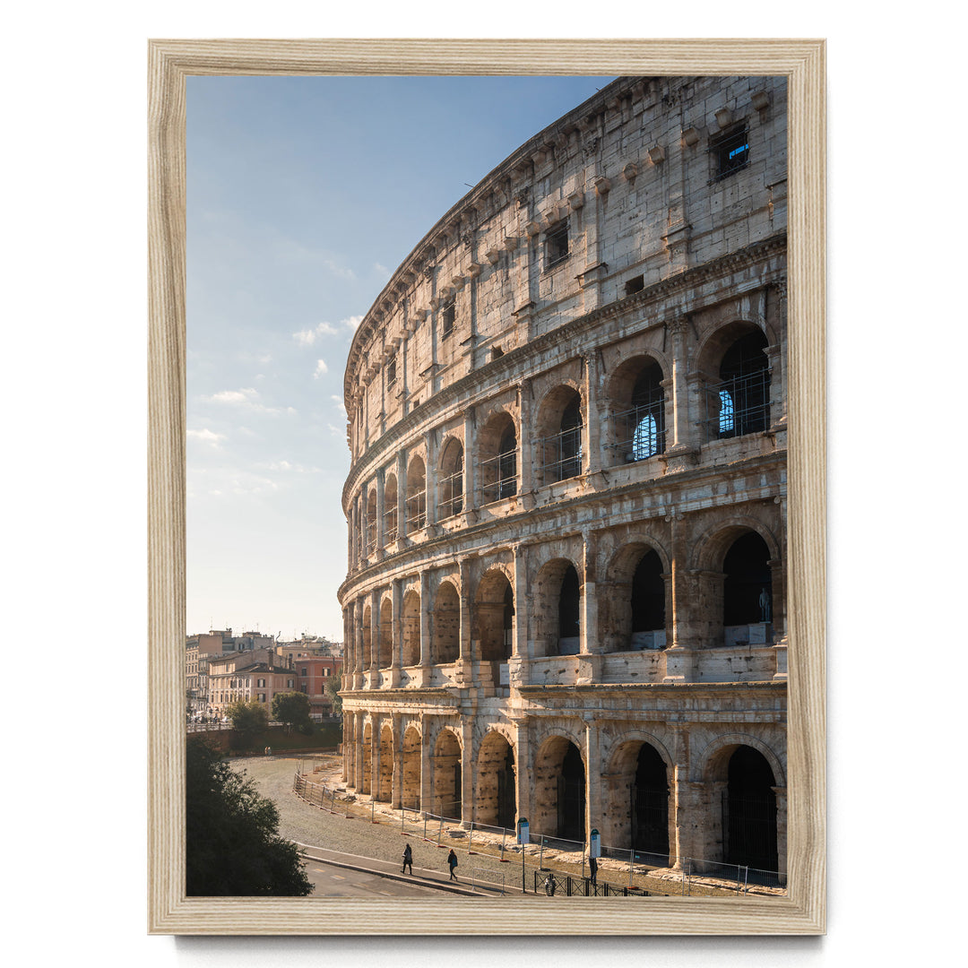 Colosseum at Sunrise III, Rome, Italy – fine art print in a natural frame, no mat