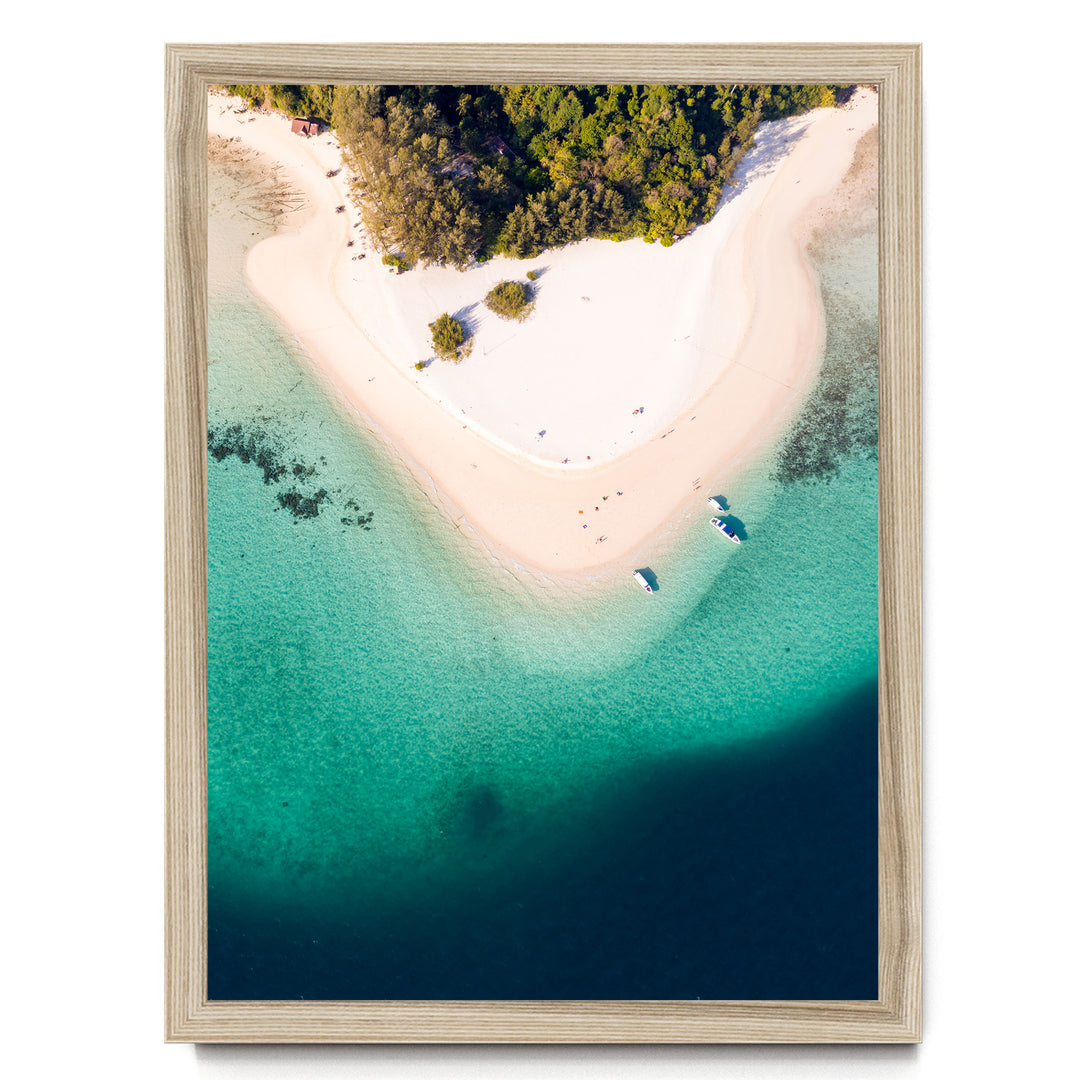 Bamboo Island, Thailand – fine art print in a natural frame, no mat