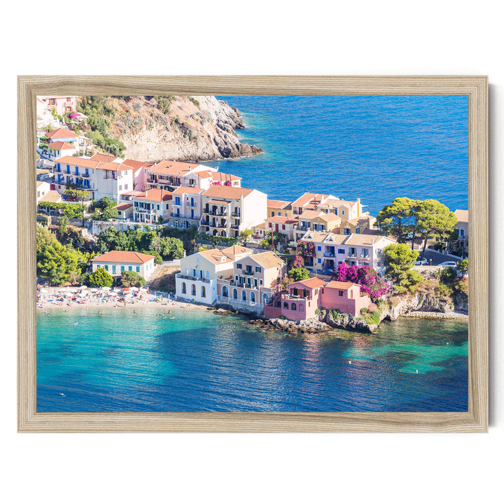 Assos, Kefalonia, Greece – fine art print in a natural frame, no mat