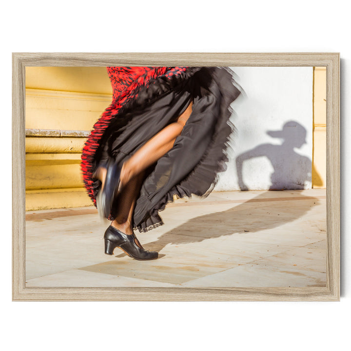 Flamenco Dancer, Andalusia, Spain – fine art print in a natural frame, no mat