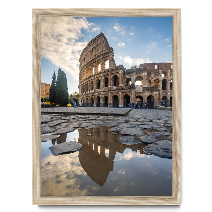 Colosseum at Sunrise II, Rome, Italy – fine art print in a natural frame, no mat