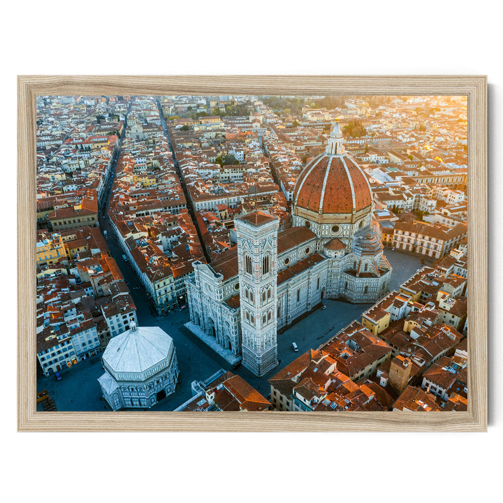 Florence Cathedral II, Tuscany, Italy – fine art print in a natural frame, no mat