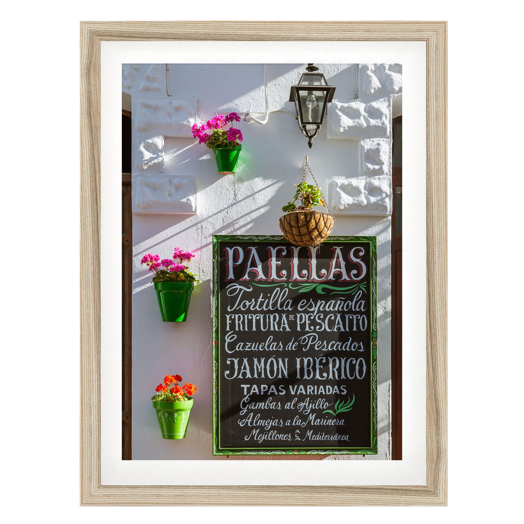 In the Streets of Andalusia III, Spain – fine art print in a natural frame with white mat