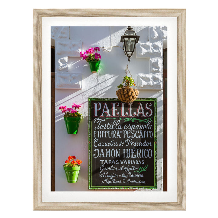 In the Streets of Andalusia III, Spain – fine art print in a natural frame with white mat