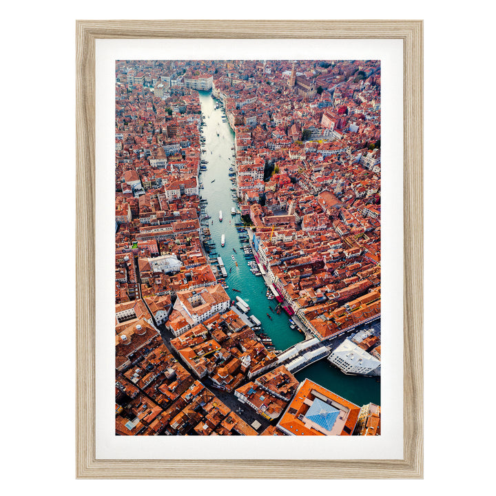 Grand Canal, Venice, Italy – fine art print in a natural frame with white mat