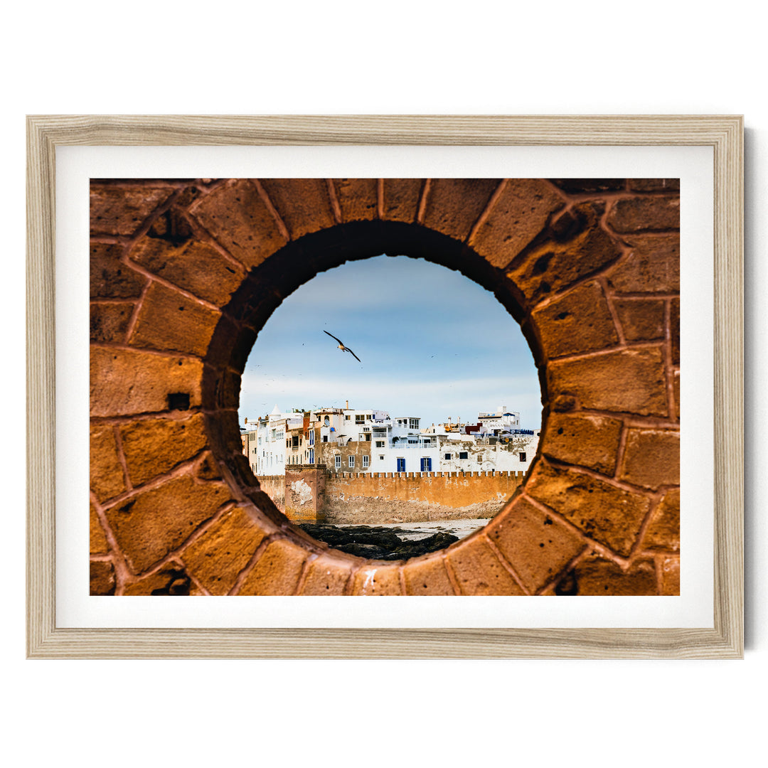 Essaouira, Morocco – fine art print in a natural frame with white mat