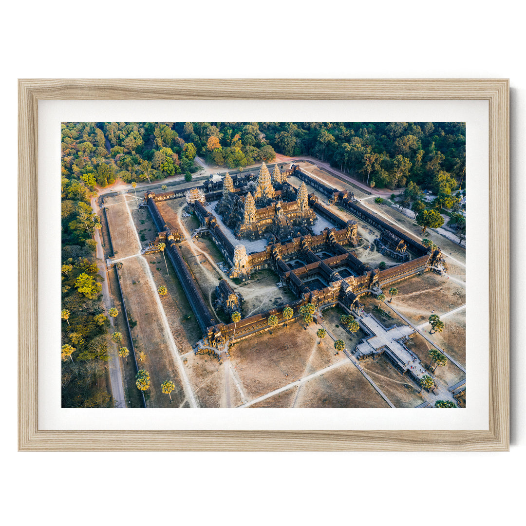 Angkor Wat, Siem Reap, Cambodia – fine art print in a natural frame with white mat