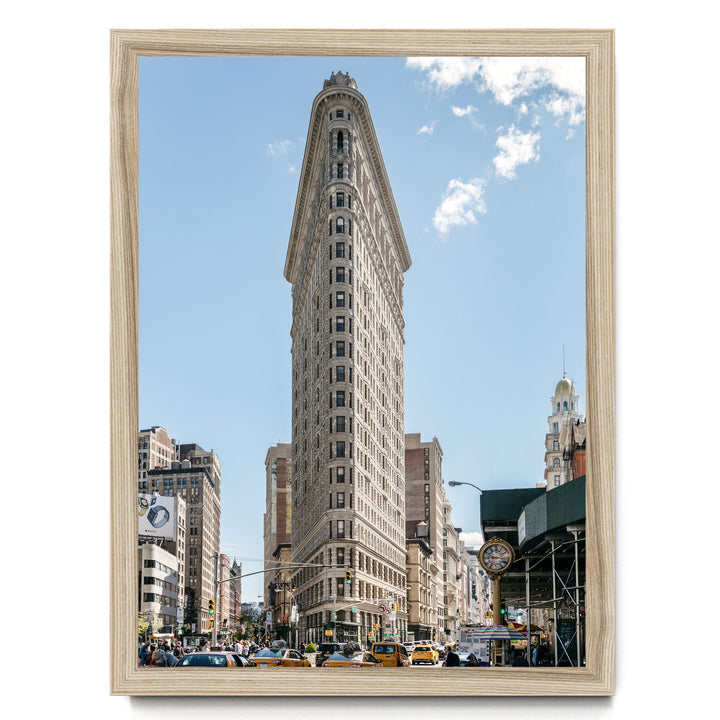 Flatiron Building, New York City – fine art print in a natural frame, no mat