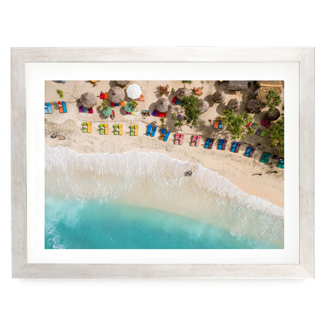 Tropical Escape, Maldives – fine art print in a silver frame with white mat