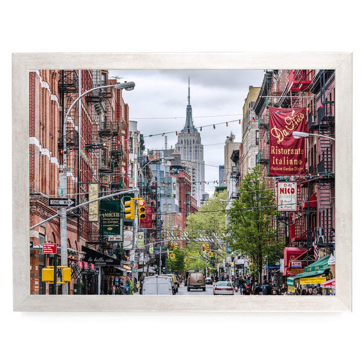 Little Italy, New York City – fine art print in a silver frame, no mat