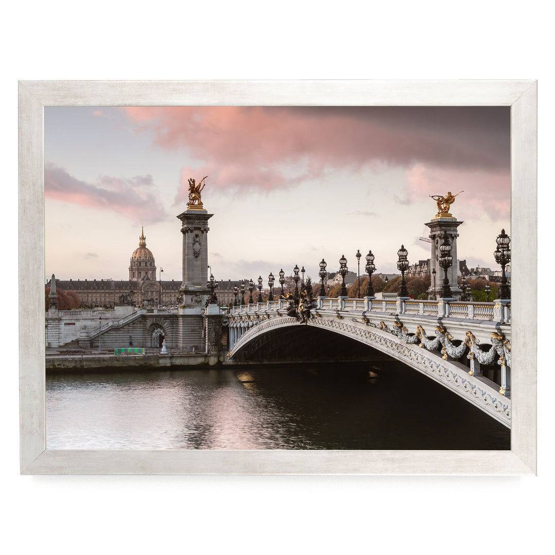 Pont Alexandre III, Paris, France – fine art print in a silver frame, no mat
