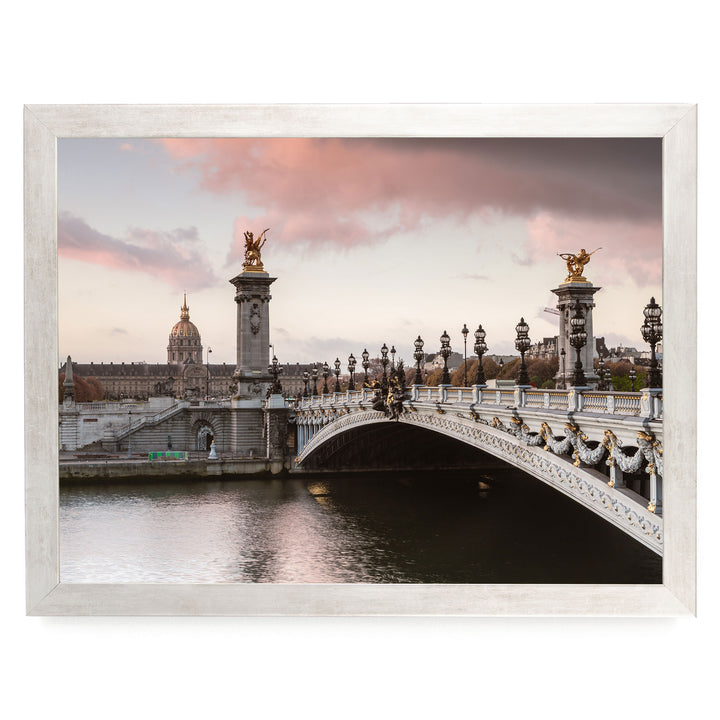 Pont Alexandre III, Paris, France – fine art print in a silver frame, no mat